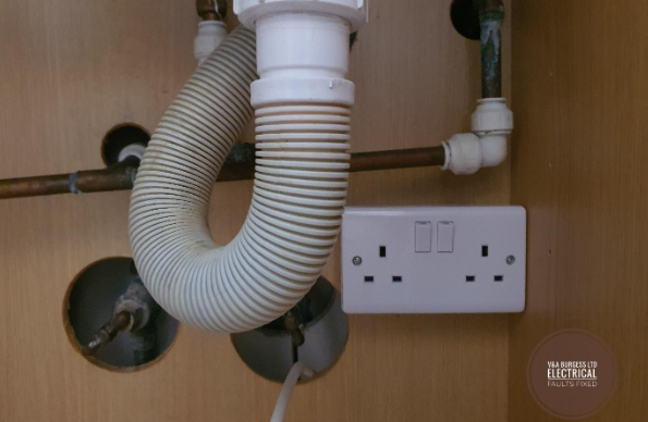 Socket Outlet Under Sink, Electrical Near to Water